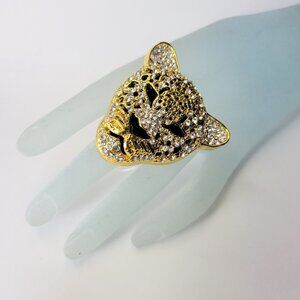 Leopard Ring Tiger Ring In Stretch Band - New
